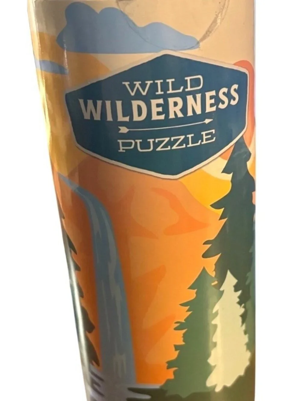 Wild Wilderness Jigsaw Puzzle 150-Pc Cylindrical Container Family WOODS Fun BLUE